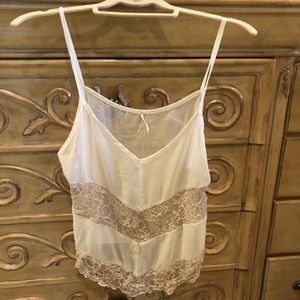 Chiffon Lace Cami - Size Medium